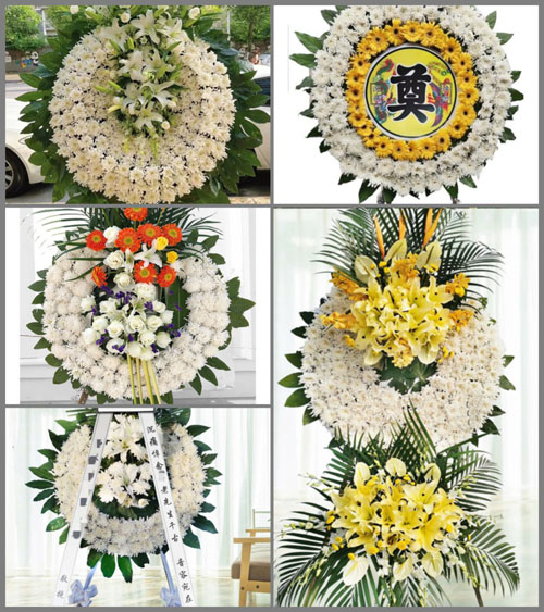 山西长治长子县碾张乡五里村花圈速递